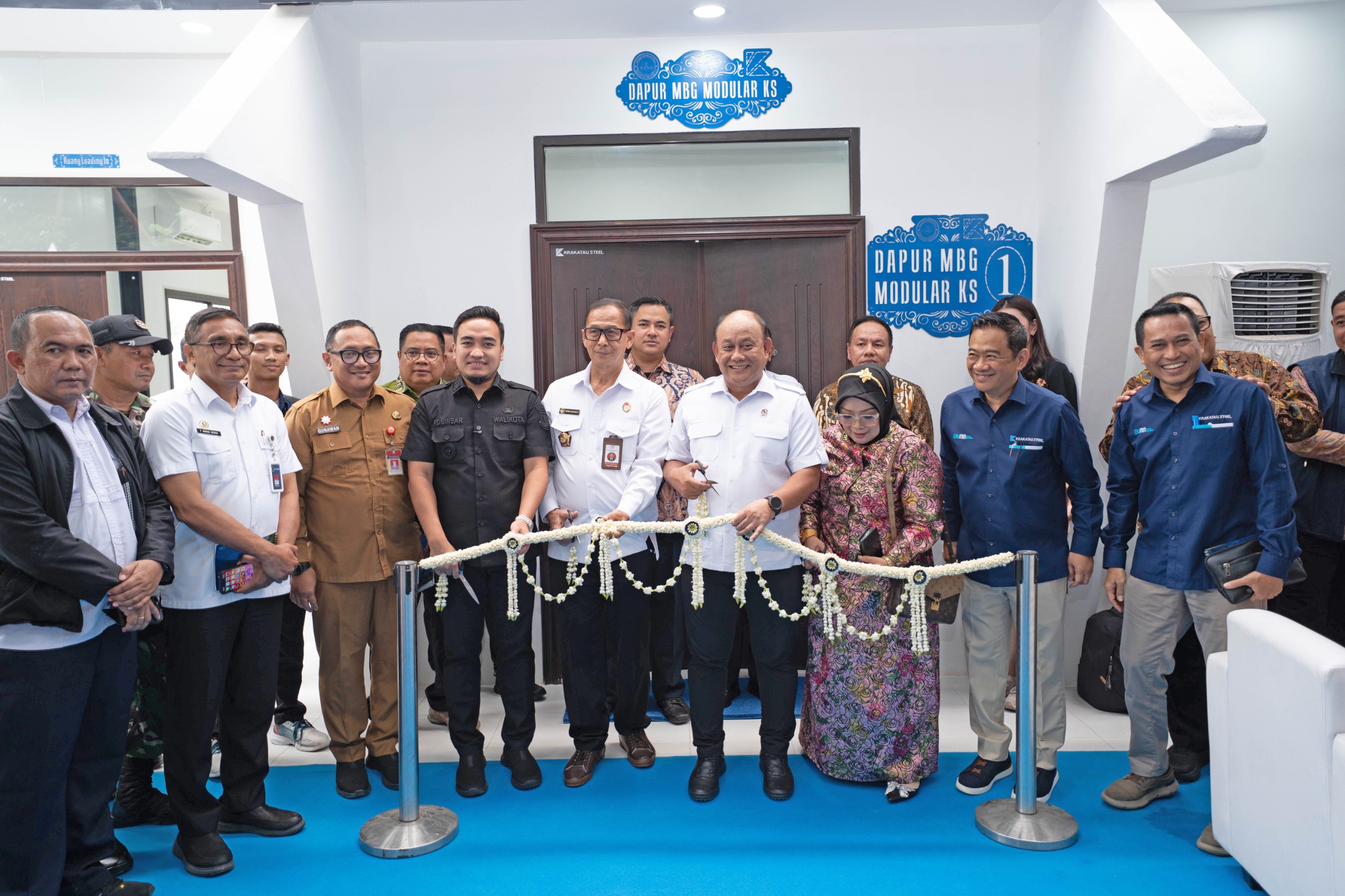 Krakatau Steel Resmikan Dapur Makan Bergizi Gratis dari Baja Modular